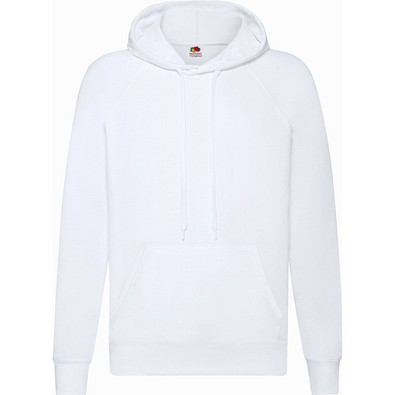 Kapuzen-Sweatshirt Lightweight Hooded S Unisex, M, WEISS