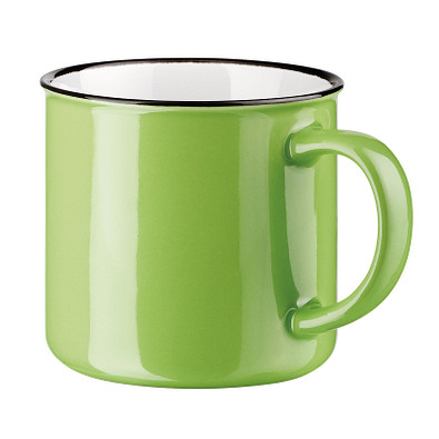 Keramiktasse Camper, 360 ml, hellgrün