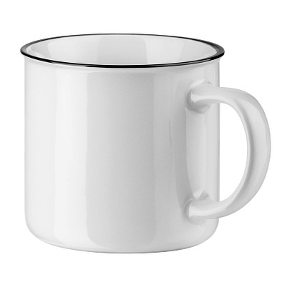 Keramiktasse Camper, 360 ml, weiß