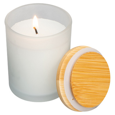 Kerze in Glas Metz,transparent