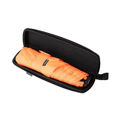 Knirps X4U ultra light slim manual Taschenschirm & Case, neon orange