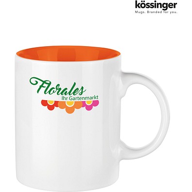 Kössinger Carina Glas, weiß/orange