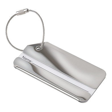 Kofferanhänger TRAVELLER,silber