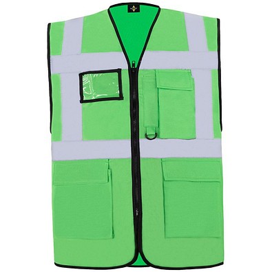 Korntex® Comfort Warnweste Hamburg, Multifunktional, M, Grün