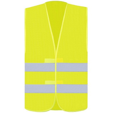 Korntex® Warnweste Freiburg, 2 Klett, XXL, Signal-Gelb