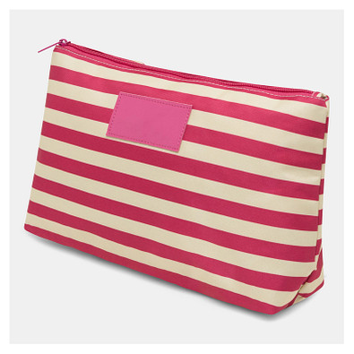 Kulturbeutel STRIPY,beige, pink