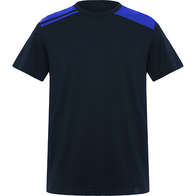 Kurzärmeliges T-Shirt Expedition in kombinierten Farben EXPEDITION, L, navy/royalblau