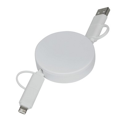 Lade- und Datenkabel TRANSFER ROUND,weiß