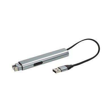 Ladekabel Connect, 4 in 1, silber