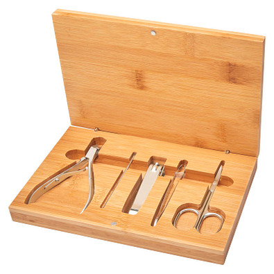 Ladia 5-teiliges Bambus Maniküreset, natural