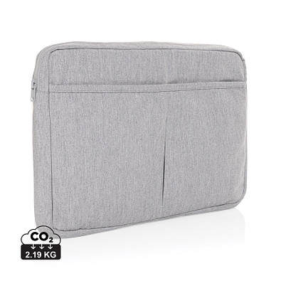 Laluka AWARE™ 15,6 Zoll Laptoptasche aus recycelter Baumwolle, grau
