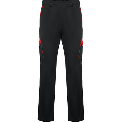 Lange Hose Trooper in Farbkombination, 54, schwarz/rot