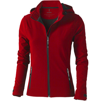 ELEVATE Damen Softshell Jacke Langley, rot, L