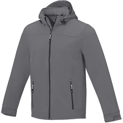 Langley Softshelljacke für Herren, stahlgrau,  3XL