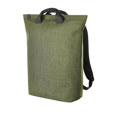 Laptop-Rucksack EUROPE, grün-meliert