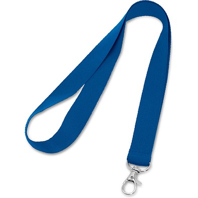 LARIAT. Lanyard aus Polyester mit 20mm Breite, Königsblau