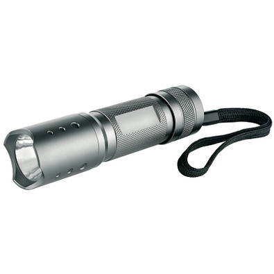 METMAXX® LED Taschenlampe MegaBeam MultiPower, silber