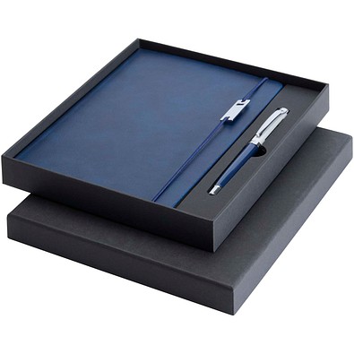 Legato Elegance A5 Hardcover Notizbuch mit Tintenroller Set, Ocean Blue2