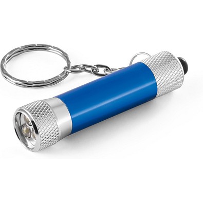 LERGAN. Schlüsselanhänger aus Aluminium mit LED, Königsblau