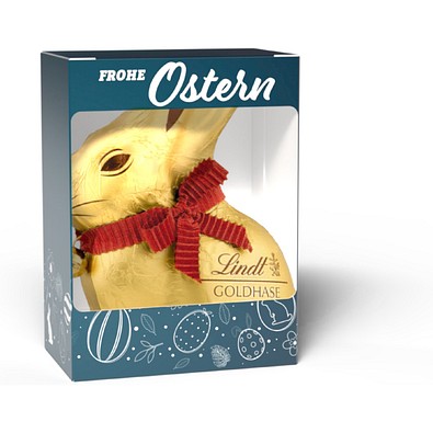 Lindt Goldhase 50 g in Vollkartonage, 50 g, inkl. Druck