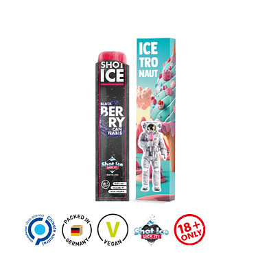 Long Box Shot Ice, Black Berry Canabis, inkl. Druck