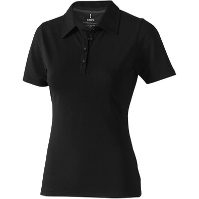 ELEVATE Damen Stretch Poloshirt Markham, schwarz, XS