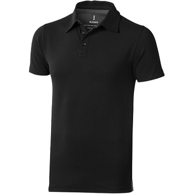 ELEVATE Herren Stretch Poloshirt Markham, schwarz, S