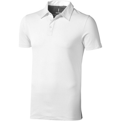 ELEVATE Herren Stretch Poloshirt Markham, weiß, M