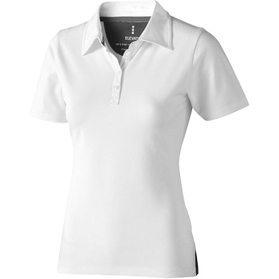 ELEVATE Damen Stretch Poloshirt Markham, weiß, XL