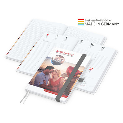 Geiger-Notes Match-Hybrid A5 Bestseller, gloss, inkl. Digitaldruck, Band silbergrau