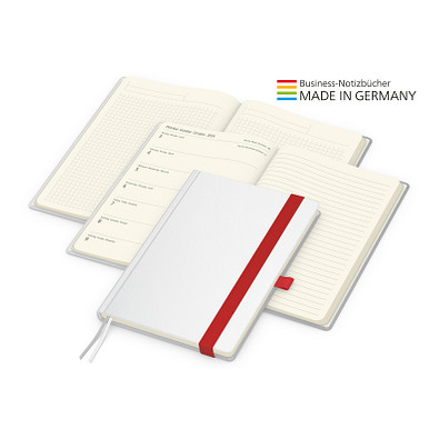 Geiger-Notes Match-Hybrid Creme Bestseller Notizbuch, Cover-Star matt, inkl. Druck, rot