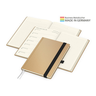 Geiger-Notes Match-Hybrid Creme Bestseller Notizbuch, Natura braun, inkl. Druck, schwarz