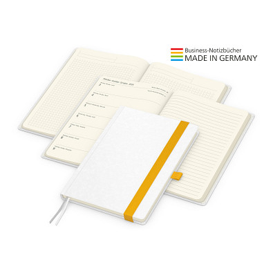 Geiger-Notes Match-Hybrid Creme Bestseller Notizbuch, Natura, inkl. Druck, gelb