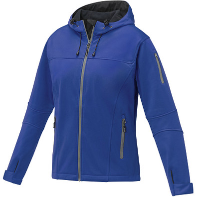 Match Softshelljacke für Damen, blau, XL