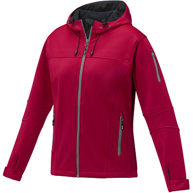 Match Softshelljacke für Damen, rot, XL
