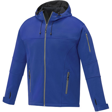 Match Softshelljacke für Herren, blau, XS
