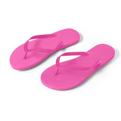 MAUPITI S / M. Bequeme Flip-Flops mit PE-Sohle und PVC-Riemen, Rosa