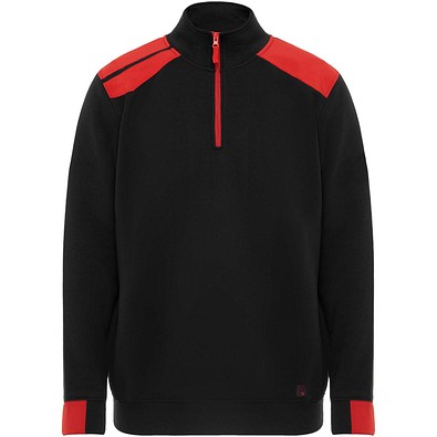 Maverick Pullover für Herren mit halbem Reißverschluss, 280 g/m2, schwarz, XL