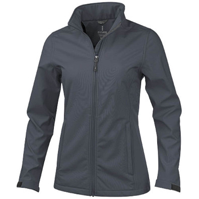 ELEVATE Damen Softshell Jacke Maxson, grau, XL