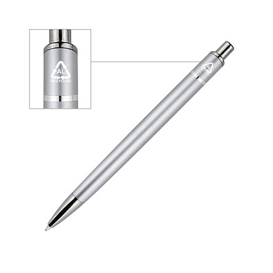 Metall Kugelschreiber Recycled, Silber