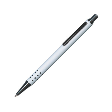 Metall-Kugelschreiber Lipari Soft Gun, blaue Mine, weiß