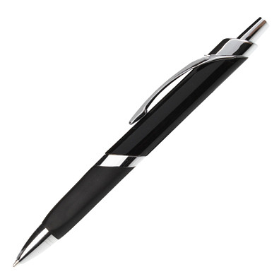 LANCE® Metall-Kugelschreiber Triangle, blaue Mine, schwarz