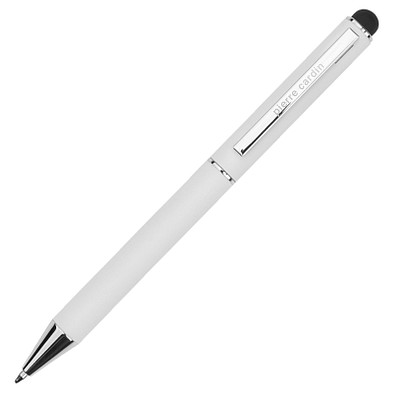 Pierre Cardin Touch-Pen Kugelschreiber Claudie, blaue Mine, weiß