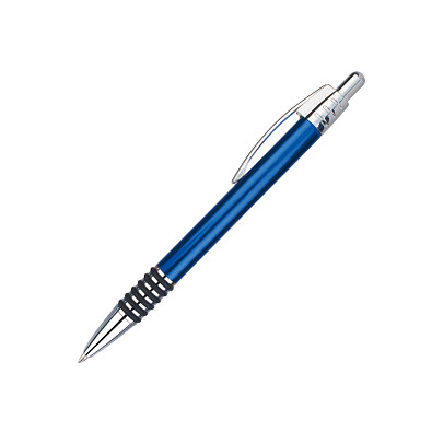 Metall-Kugelschreiber Rangun, blaue Mine, blau