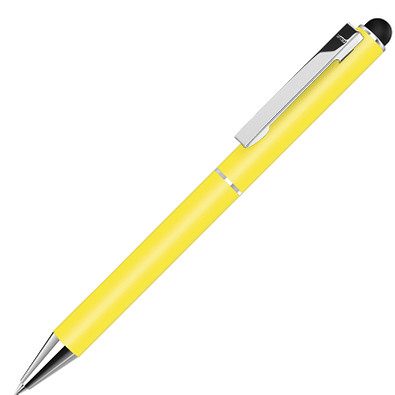 uma® Metall-Touchkugelschreiber Straight, blaue Mine, gelb