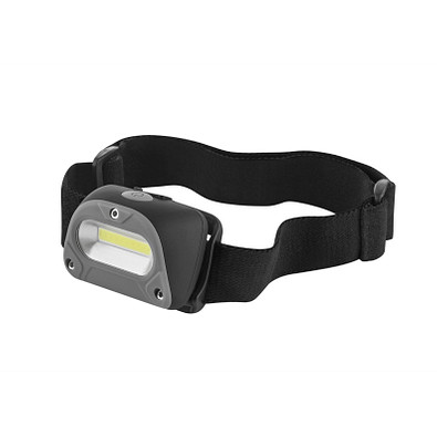 METMAXX® Kopflampe BlackChargeHeadgear, schwarz / grau