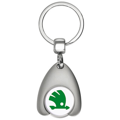 METMAXX® Einkauswagen-Chip Schlüsselanhänger ItsMyBrand, silber