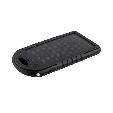 Metmaxx® 4000 mAh Solar Powerbank "SolarBankPro4", schwarz