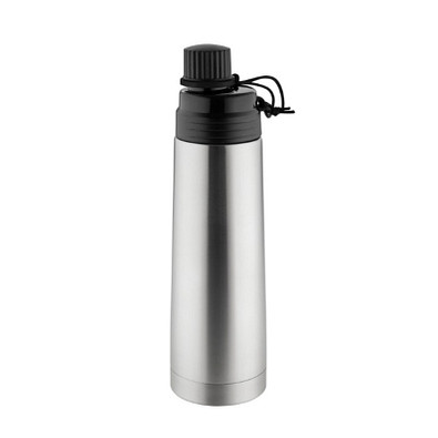 Metmaxx® Thermoflasche GenerationRefillOne4All schwarz / silber