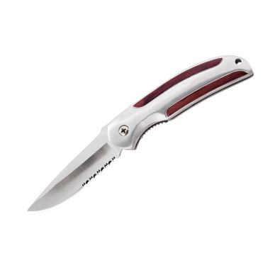 METMAXX® Taschenmesser Wood, silber